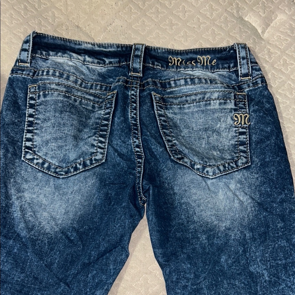 Miss Me Distressed Blue Jeans